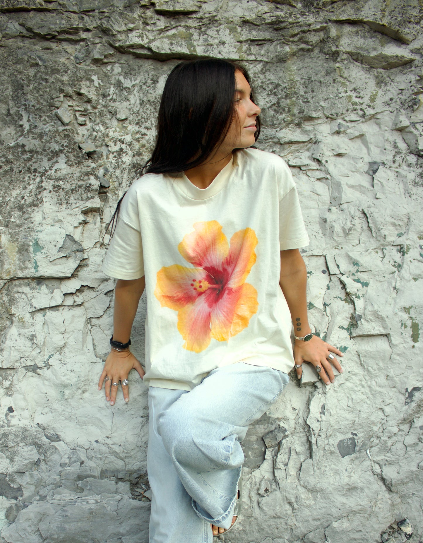 A Hibiscus flower tee