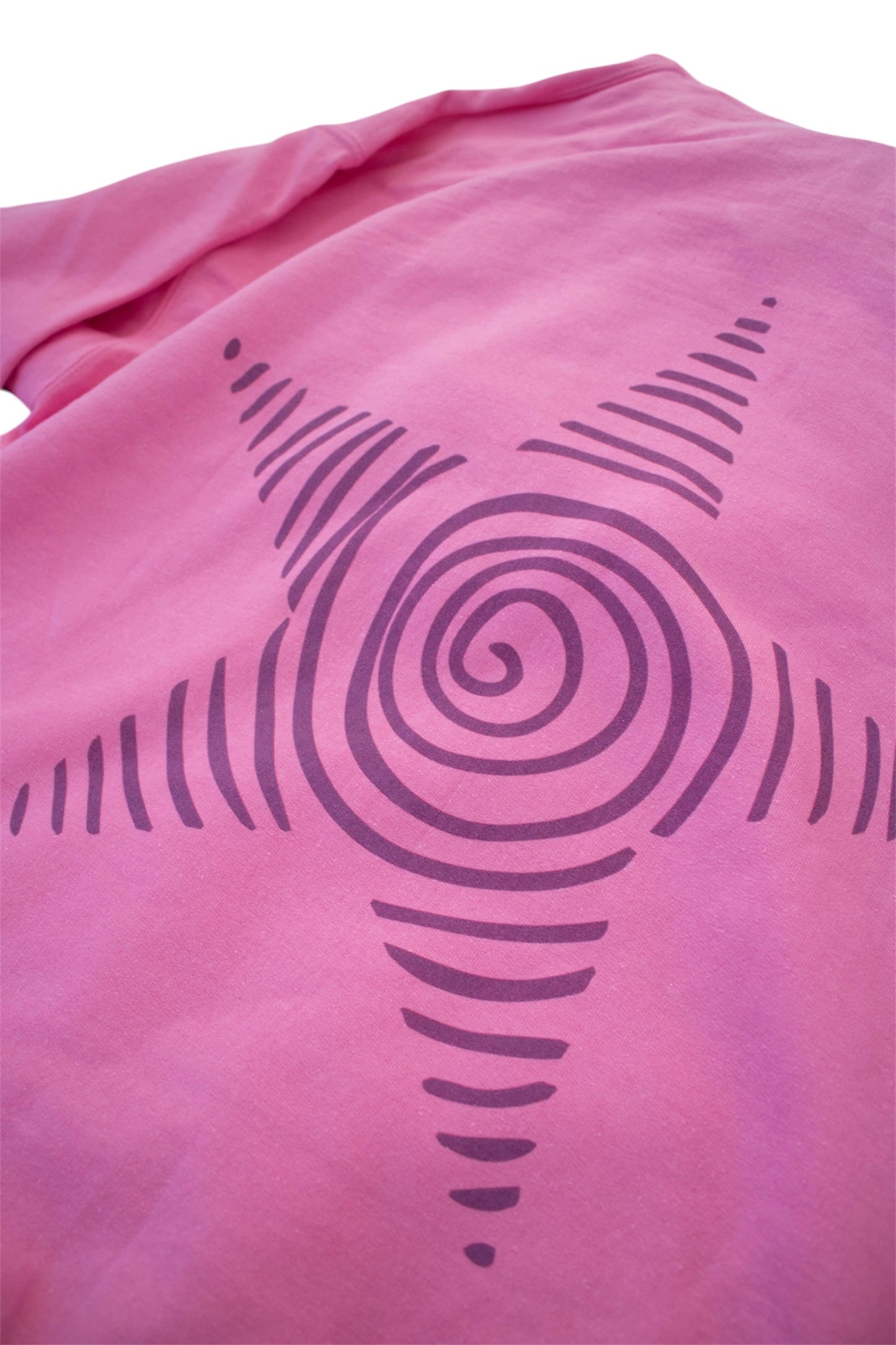 Pink/green spiral star hoodie